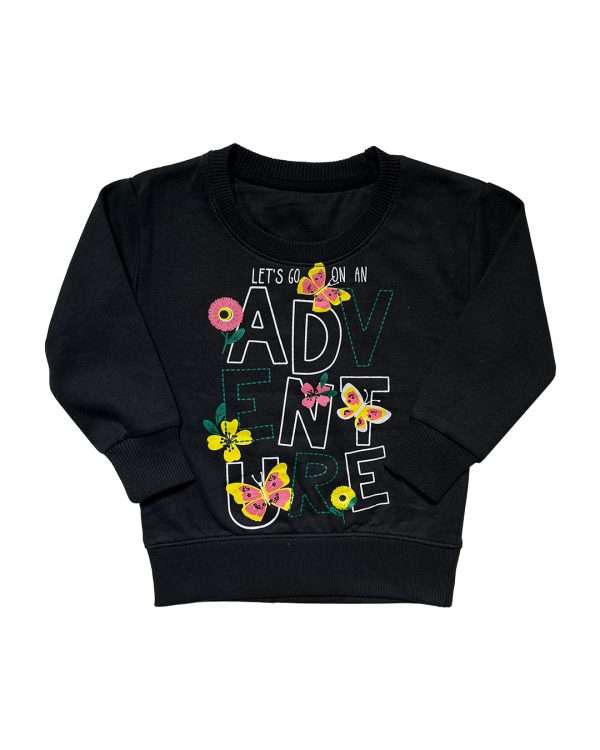 Girls Fleece Sweat Shirt 5 Pcs each